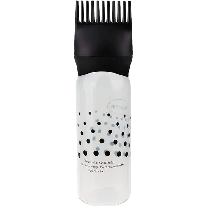 LISING Hair Dye Brush Bottle Bottle for Hair and Roots - Set of 3 Pink, Blue, Black - Professional Coloring Tools for Salon and Home - Image 4